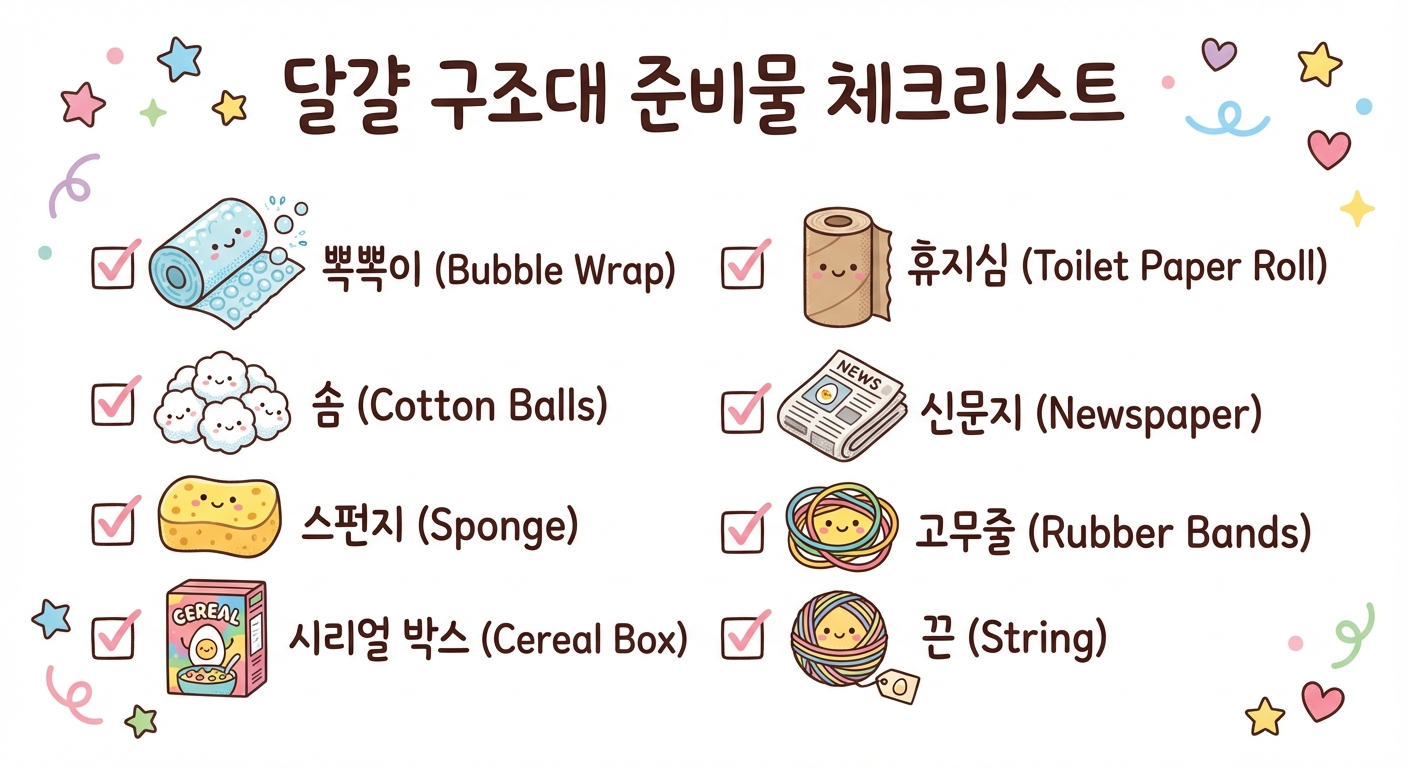 필요한 재료 목록